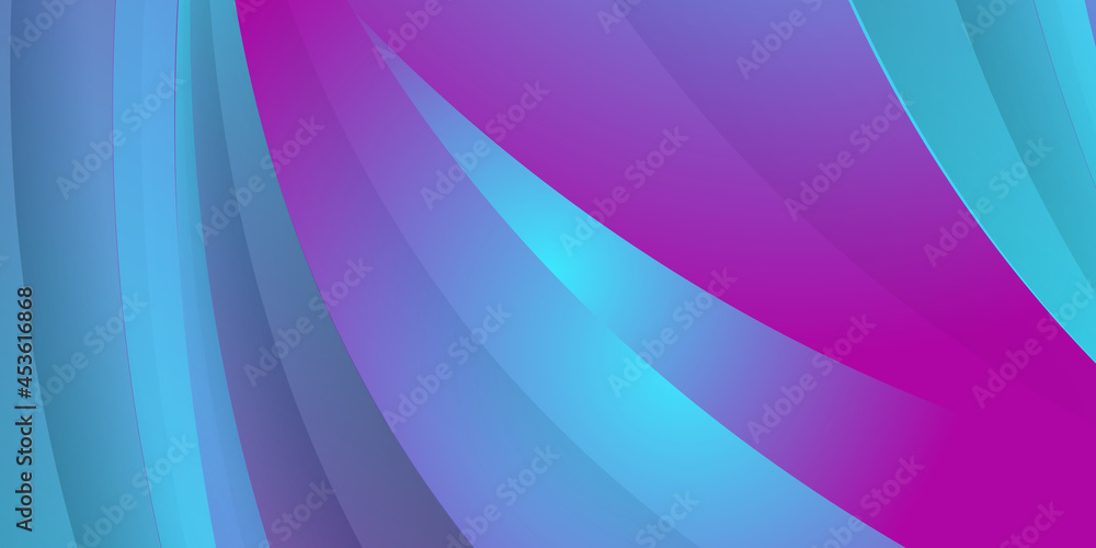 Modern pink purple blue tosca gradient futuristic technology lines background with light effect 