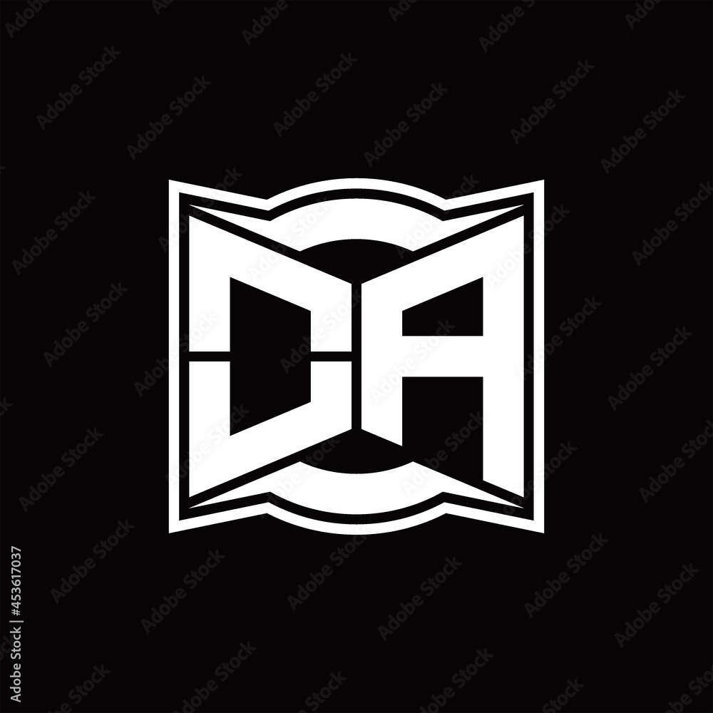OA Logo monogram with abstract shape design template OA Logo monogram with abstract shape design template