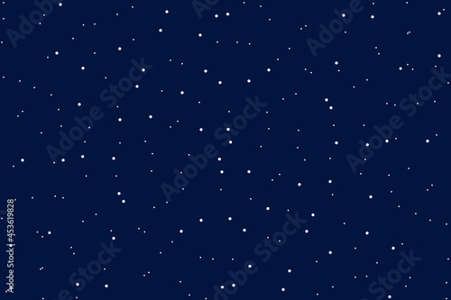 Winter seamless pattern with falling snow. Vector Illustration
