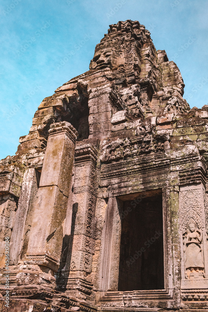 Old stone doorways in Angkor Wat  in Cambodia