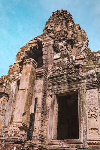 Old stone doorways in Angkor Wat  in Cambodia