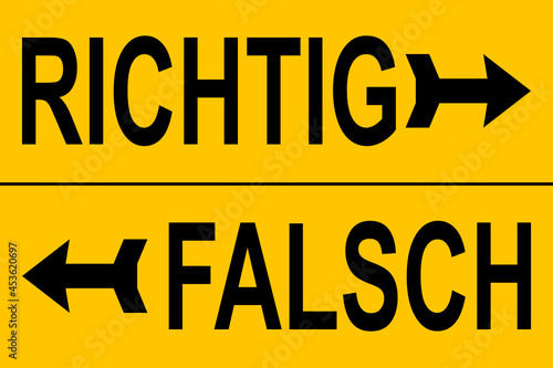 Richtig und falsch