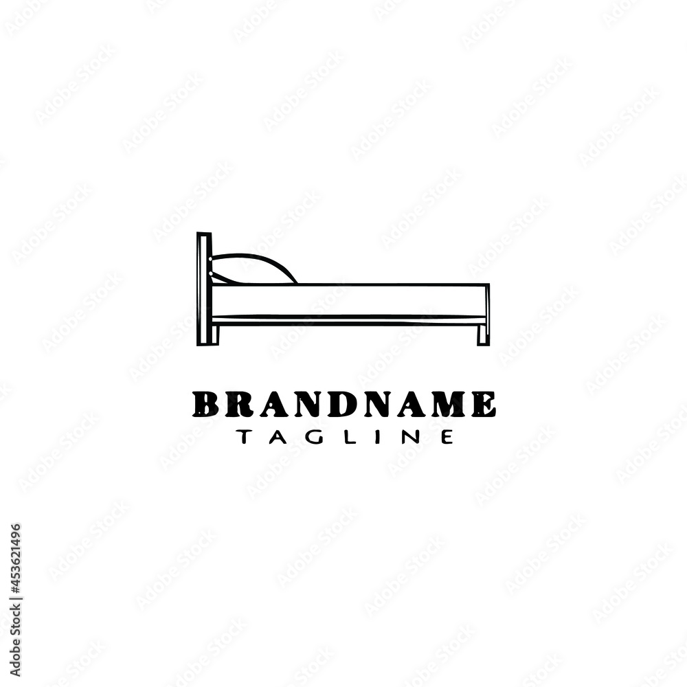 bed logo cartoon logo icon design template black vector illustration bed logo cartoon logo icon design template black vector illustration
