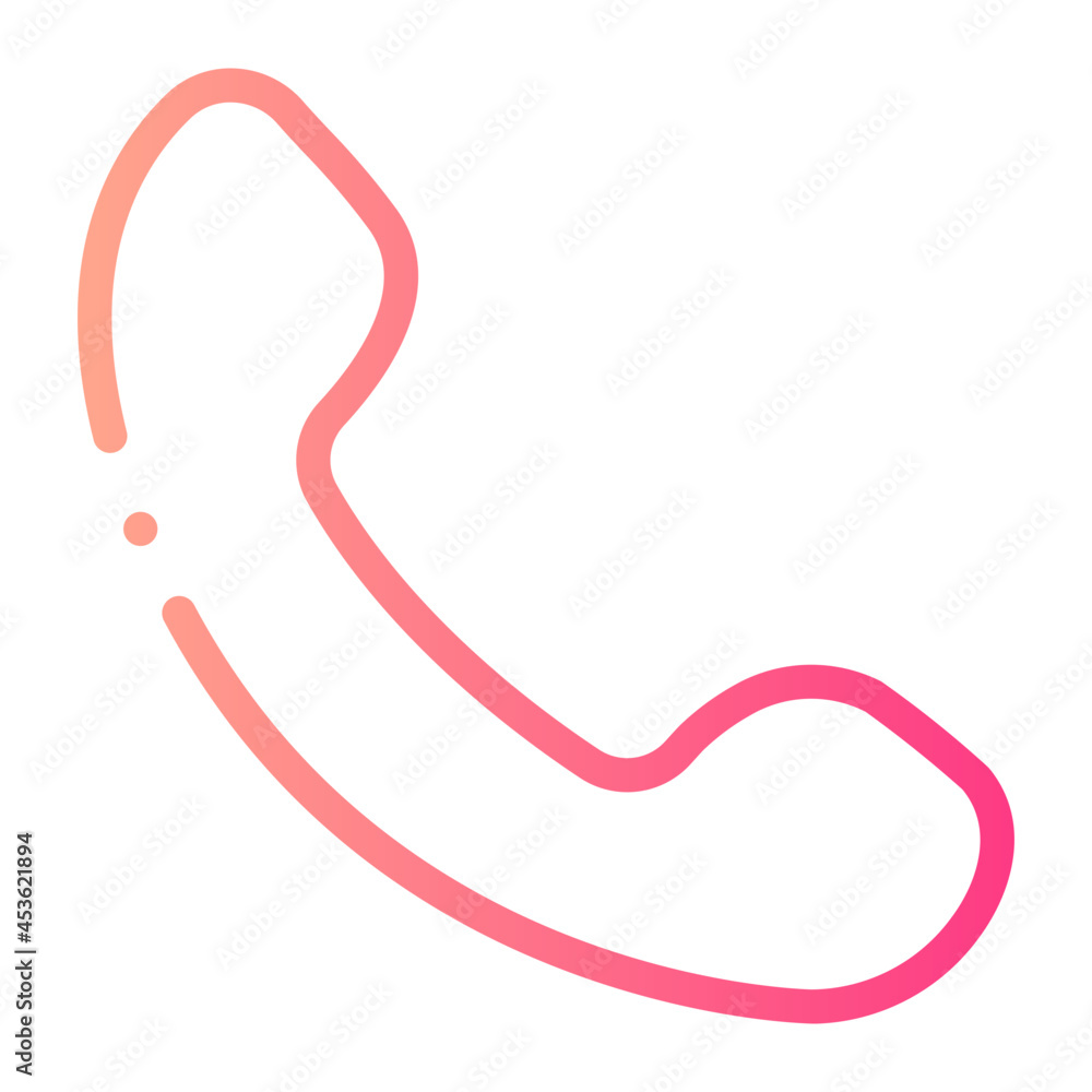 telephone gradient icon telephone gradient icon