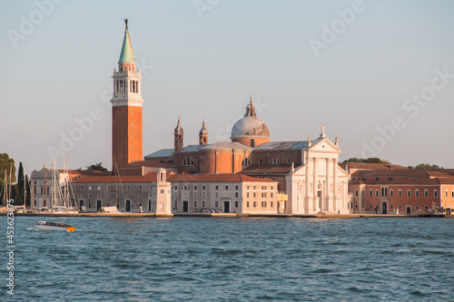 San Giorgio Maggiore Church in the Background - Beautiful and Serene Empty View in Venice