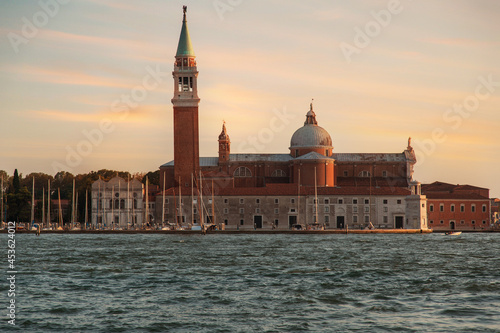 Panoramic view at San Giorgio Maggiore island  Venice  Veneto  Italy