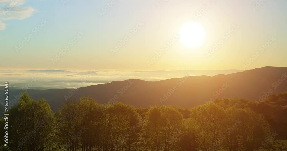 Timelapse of sunrise over a highland plateau. Beautiful landscape of nature. Timelapse of sunrise over a highland plateau. Beautiful landscape of nature.