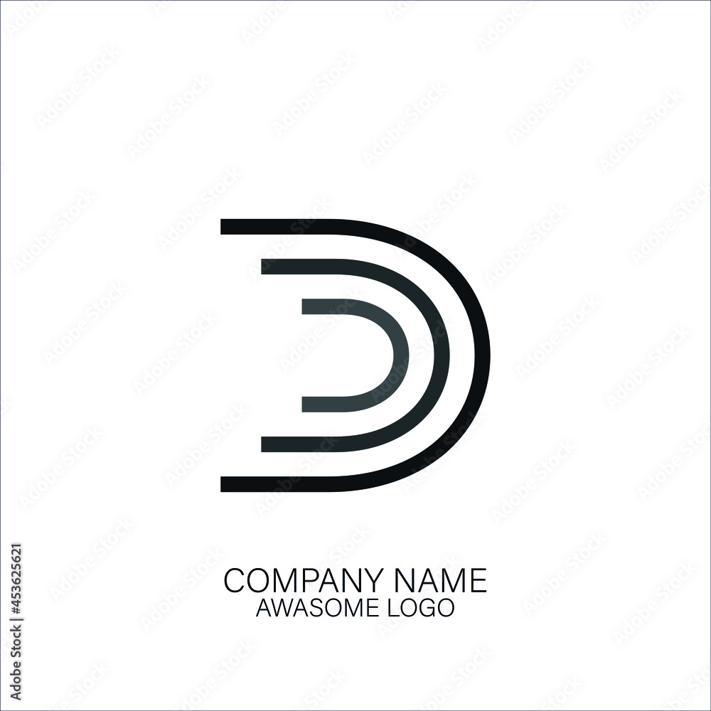 Beautiful abstract letter company logo Beautiful abstract letter company logo