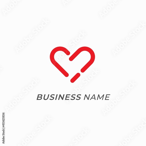 Wallpaper Mural logo creative heart red bold Torontodigital.ca