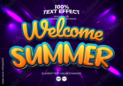 Welcome Summer Text Effect