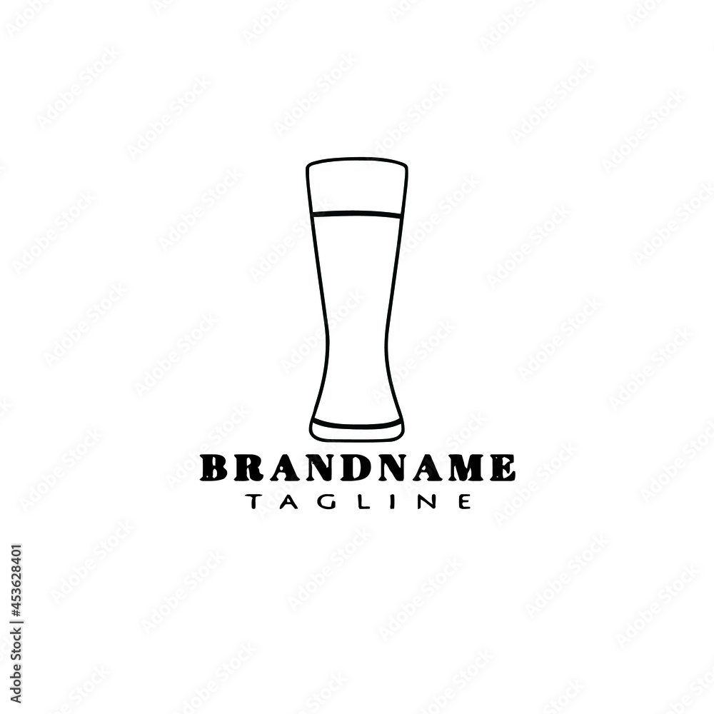glasses logo cartoon template black icon isolated vector glasses logo cartoon template black icon isolated vector