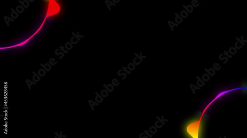 multicolored equalizer on a black background