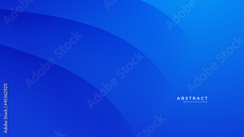 Modern simple futuristic blue abstract background with wave. Vector abstract graphic design banner pattern background template. 