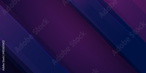 Futuristic poster cover with modern ultraviolet color. Dark purple abstract geometrical template with geometric shapes. 