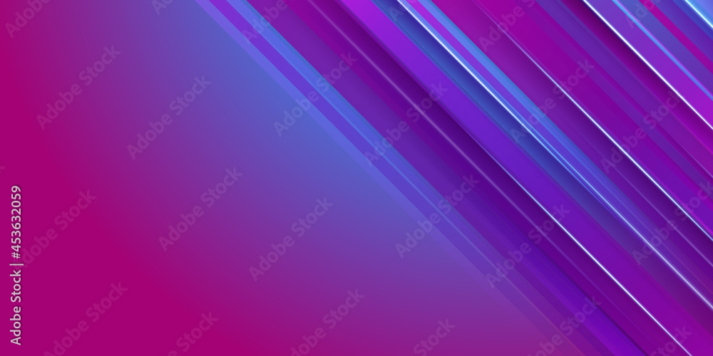 Fototapeta premium Mminimal abstract futuristic wave shape on vivid gradient vibrant colors background for Brochure, Flyer, Poster, leaflet, Annual report, Book cover, Graphic Design Layout template