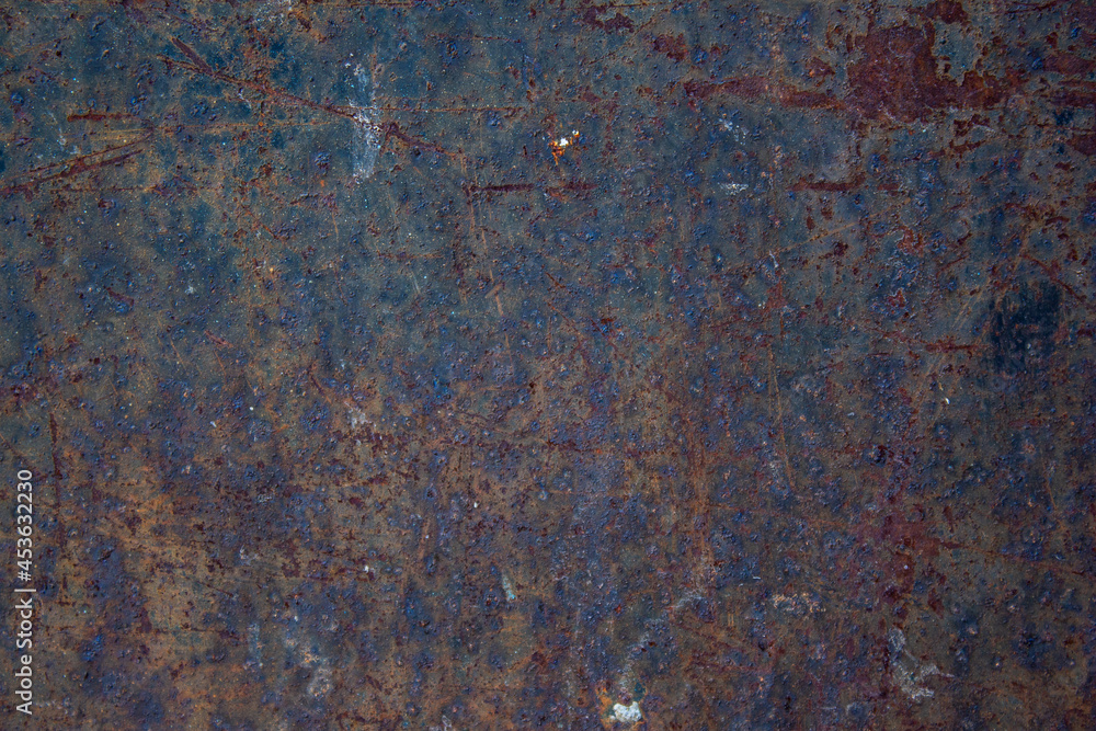 Old dark metal surface texture background. Old dark metal surface texture background.