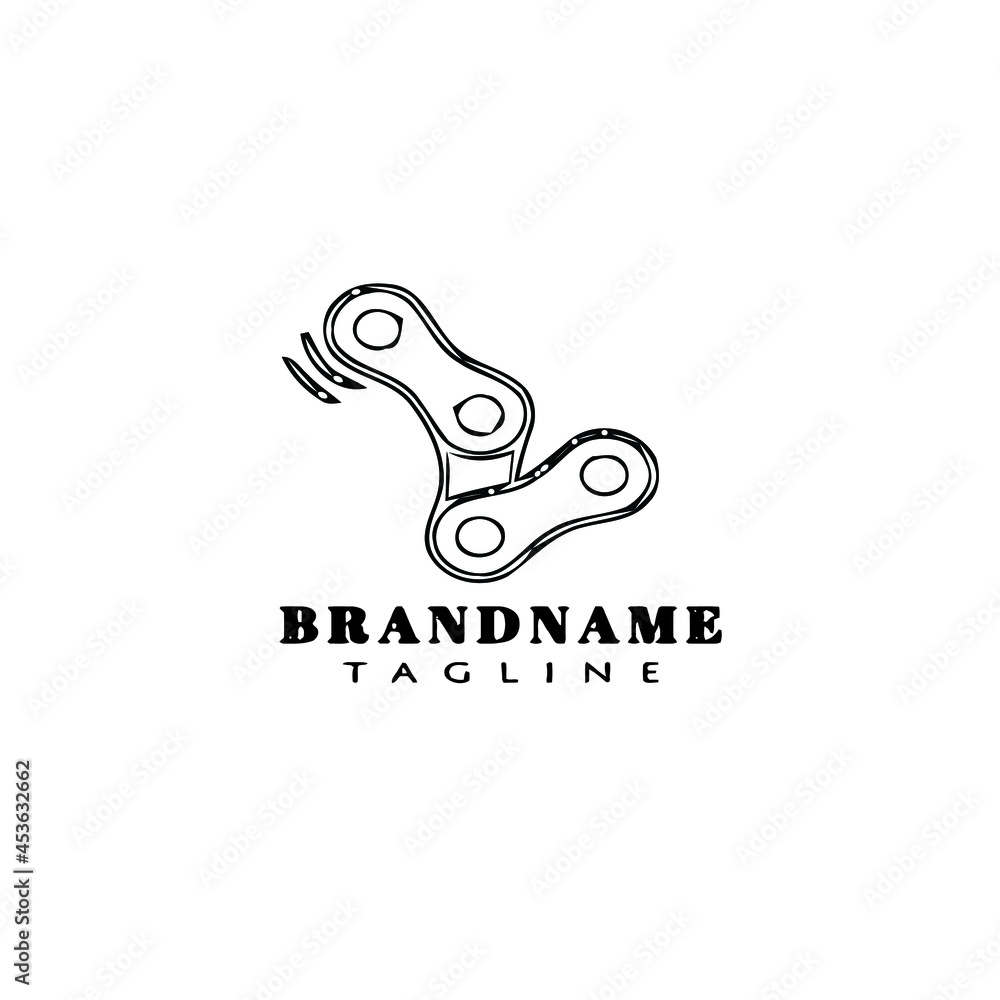 Fototapeta premium bike chain logo icon design template vector illustration