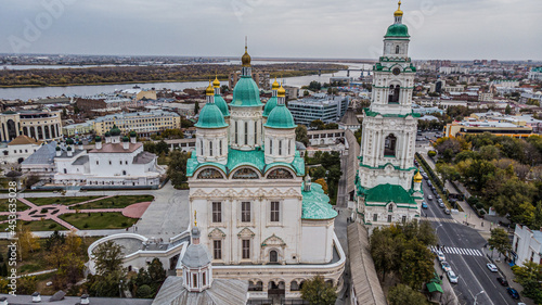 view of the Astrakhan Kremlin from above