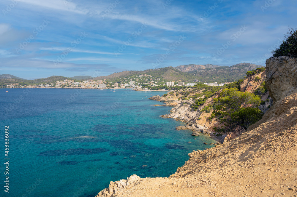 South-West coast of Mallorca, Spain in the summer