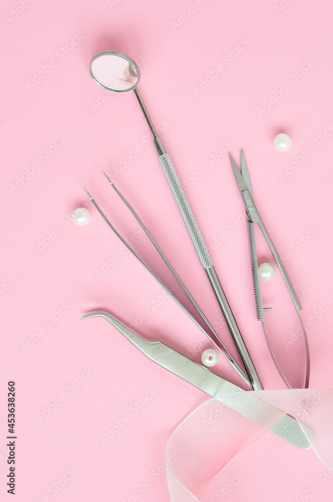 Equipment for eyelash extensions in beauty salon Equipment for eyelash extensions in beauty salon