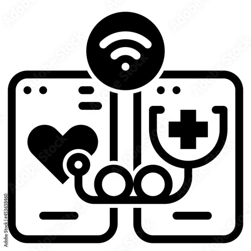 smart phone glyph icon