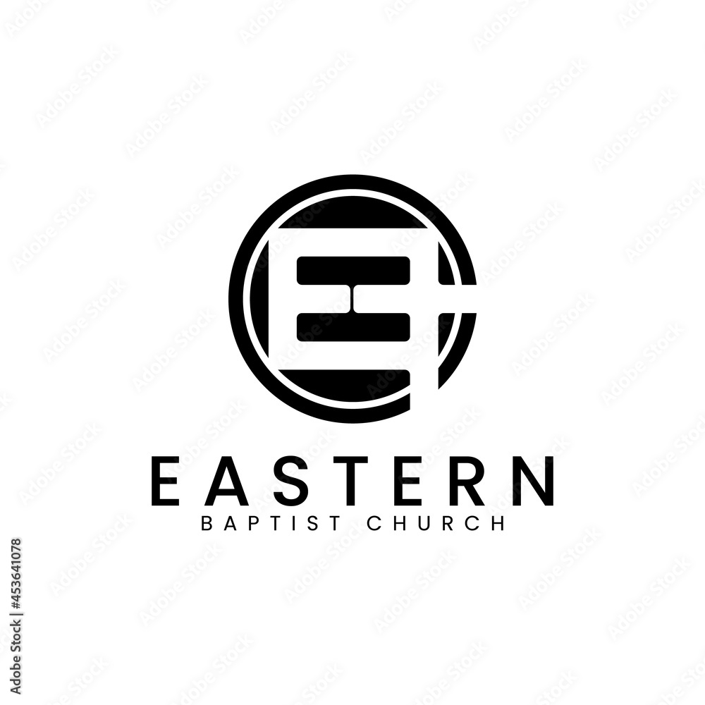 Cross letter E logo vector. Suitable for religious use especially church. Cross letter E logo vector. Suitable for religious use especially church.