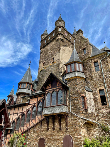 Reichsburg Cochem castle in the the Mosel River valley, Germany