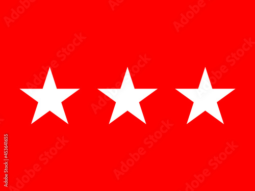 United States Army Three Star Lieutenant General Flag