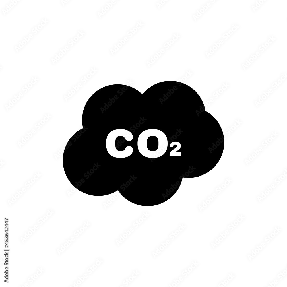 CO2 cloud vector icon. filled flat sign for mobile concept and web design. CO2 carbon dioxide glyph icon. CO2 cloud vector icon. filled flat sign for mobile concept and web design. CO2 carbon dioxide glyph icon.