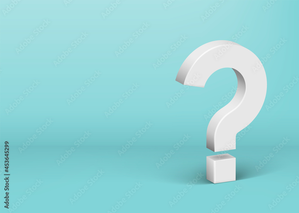 Question mark on green background with shadow. Vector illustration. Question mark on green background with shadow. Vector illustration.