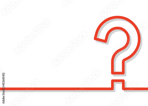 Question mark icon. FAQ concept. Vector illustration.