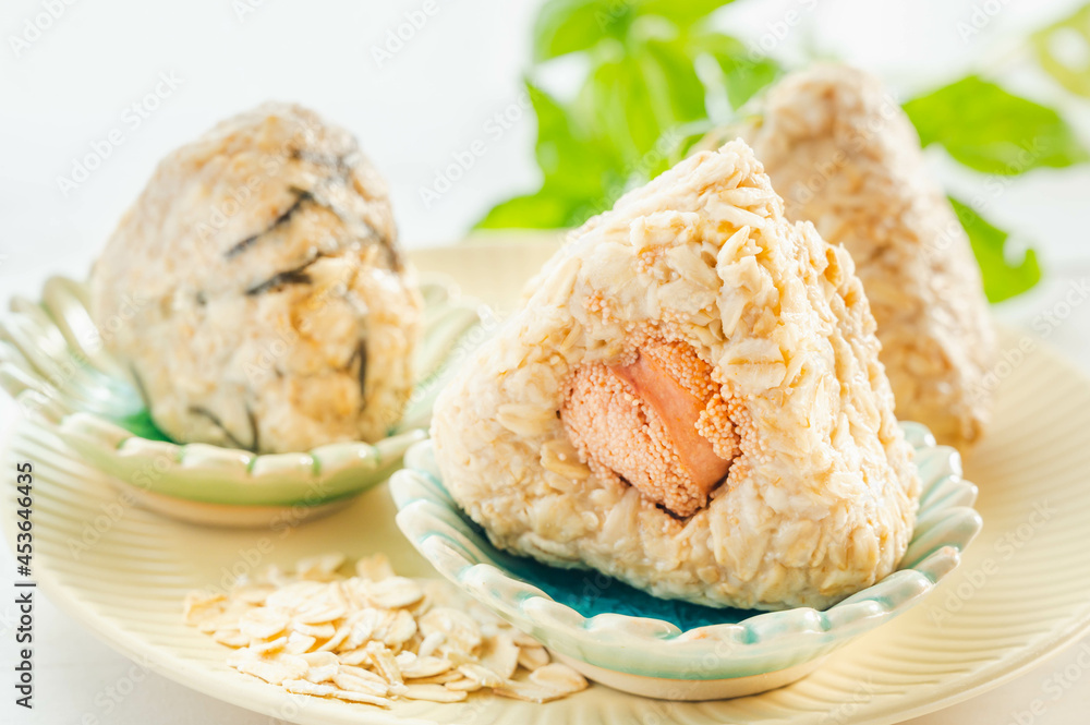 Φωτογραφία オートミールのたらこおにぎり