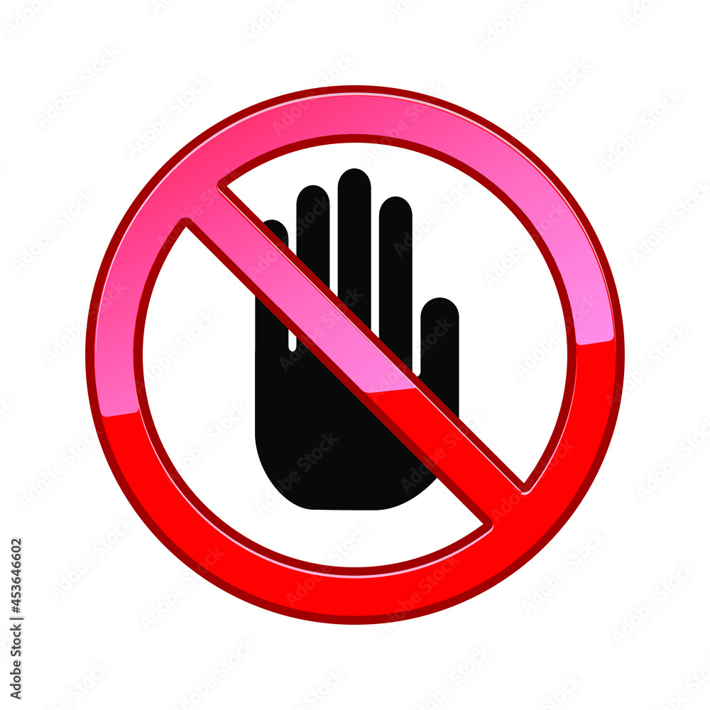 No entry sign flat vector png isolated on white background No entry sign flat vector png isolated on white background