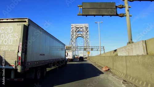 Driving Over The George Washington Bridge - Part 1 photo