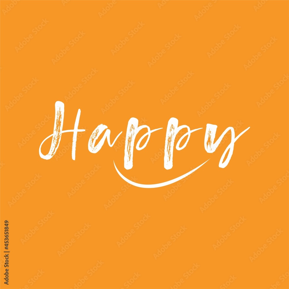 happy feminine style wordmark logo