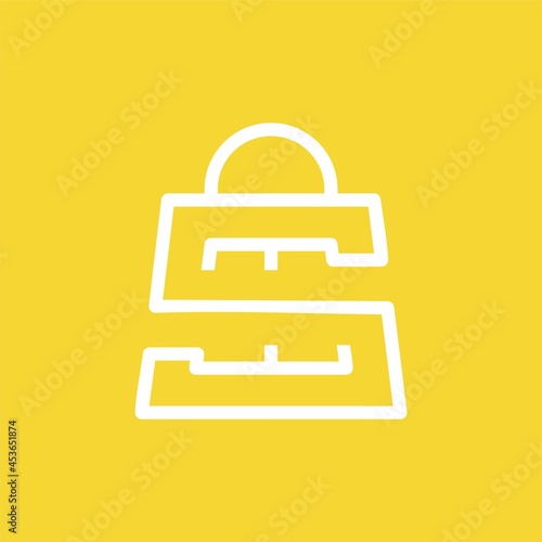 shopping logo with letter S