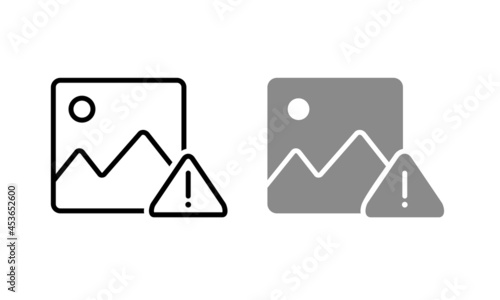 Image picture error. No photo available. Illustration vector