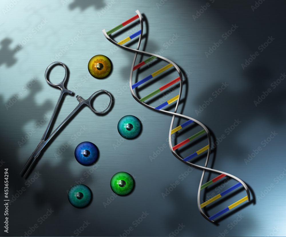 Genetic Medicine. 3D Rendering