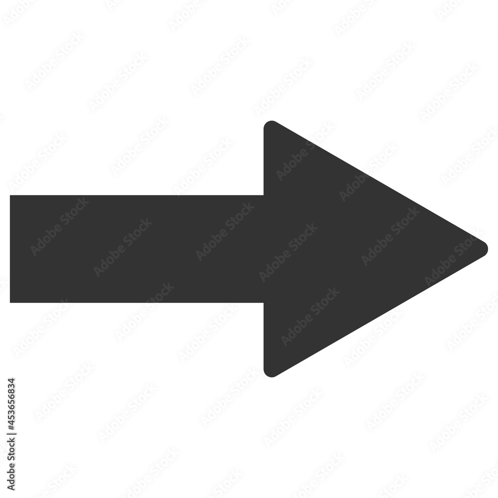 Arrow direction vector illustration. Flat illustration iconic design of arrow direction, isolated on a white background.