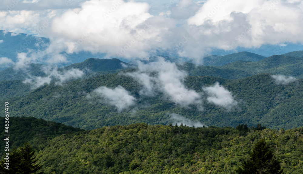 Appalachian Mountain View Along the Blue Ridge Parkway