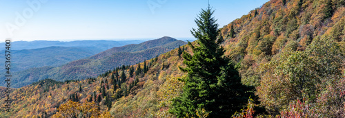 Autumn in the Appalachian Mountains Viewed Along the Blue Ridge Parkway