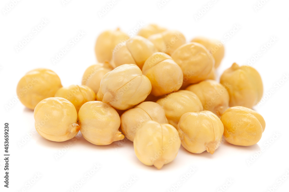 Micro close-up and details of Organic Indian roasted chana or chickpea (Cicer arietinum) cleaned without flack or outer shell isolated over white background.
Micro close-up and details of Organic Indian roasted chana or chickpea (Cicer arietinum) cleaned without flack or outer shell isolated over white background.