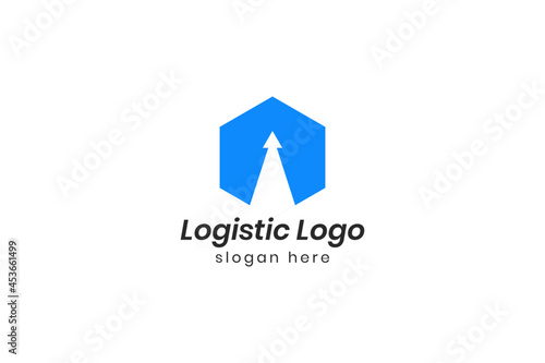 Free Download Logistic Logo For Business and Company. Modern Delivery Service Logo Template Design Vector. - GFXLoad