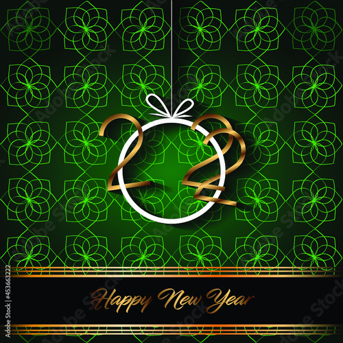 2022 Happy New Year background for your seasonal invitations, festive posters, greetings cards.