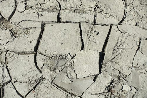 Terre argileuse craquelée photo