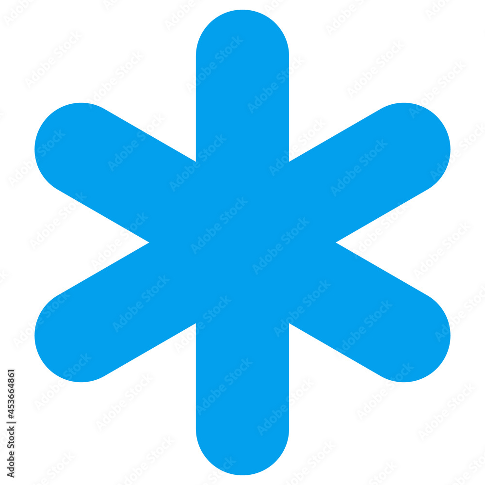 Snowflake vector illustration. Flat illustration iconic design of snowflake, isolated on a white background. Snowflake vector illustration. Flat illustration iconic design of snowflake, isolated on a white background.
