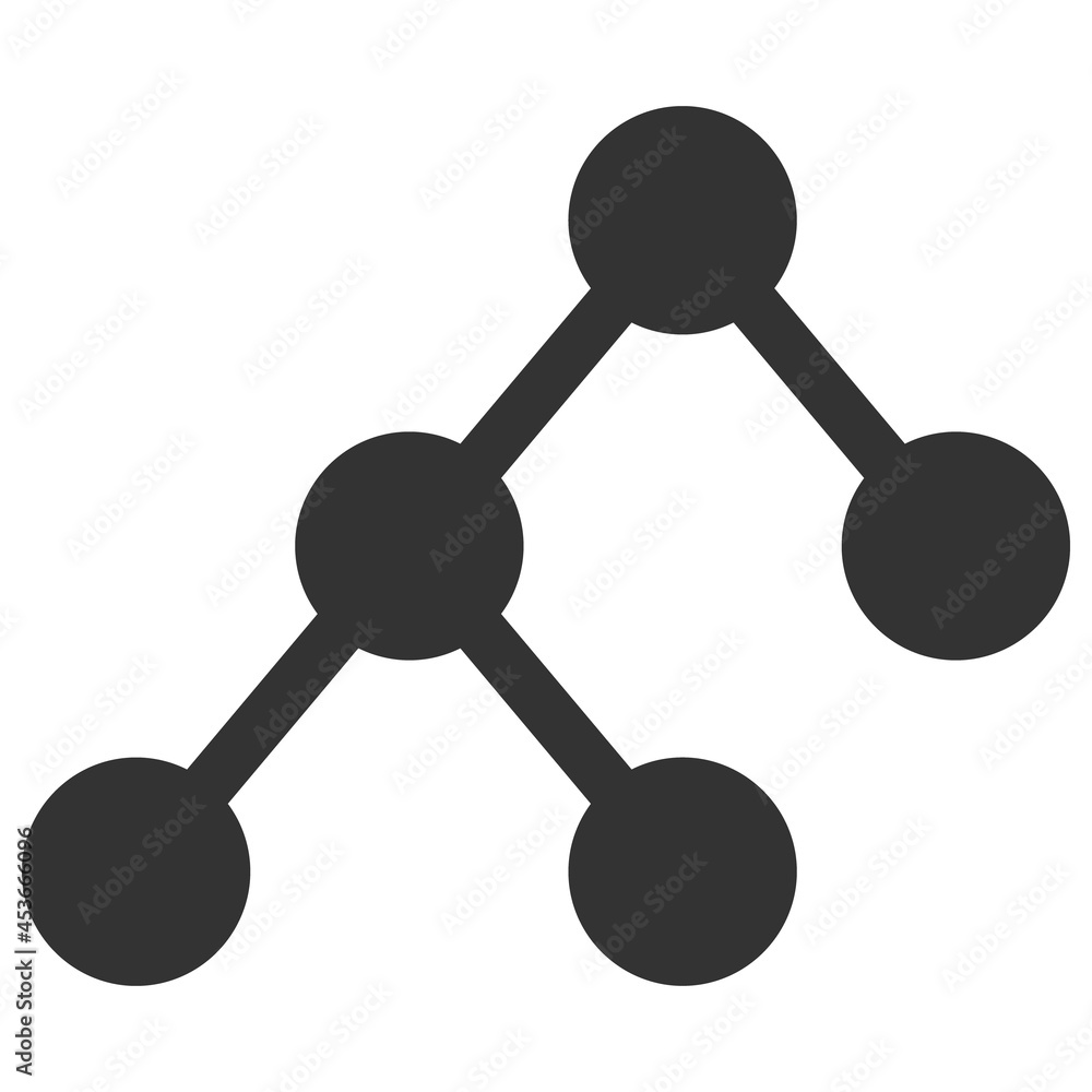 Binary structure vector icon. Flat illustration iconic design of binary structure, isolated on a white background. Binary structure vector icon. Flat illustration iconic design of binary structure, isolated on a white background.
