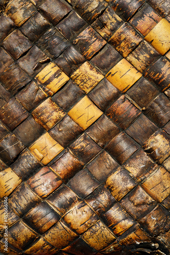 Slika na platnu old traditional birch bark weaving texture