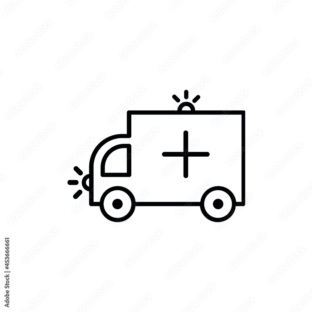 Ambulance icon set. Medical truck vector symbol. Ambulance icon set. Medical truck vector symbol.