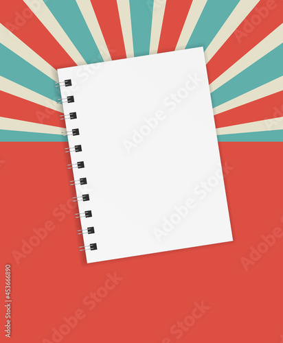 empty paper notepad page